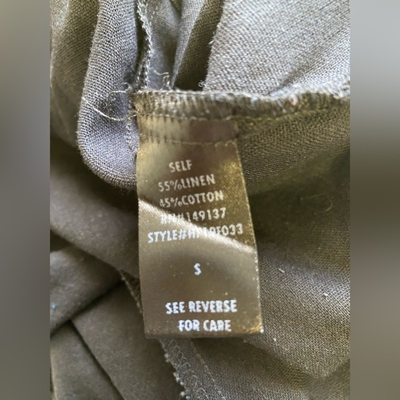 Hyfve Hyfve Hyfve Linen Cotton Blend Button Front Romper - Picture 10 of 10